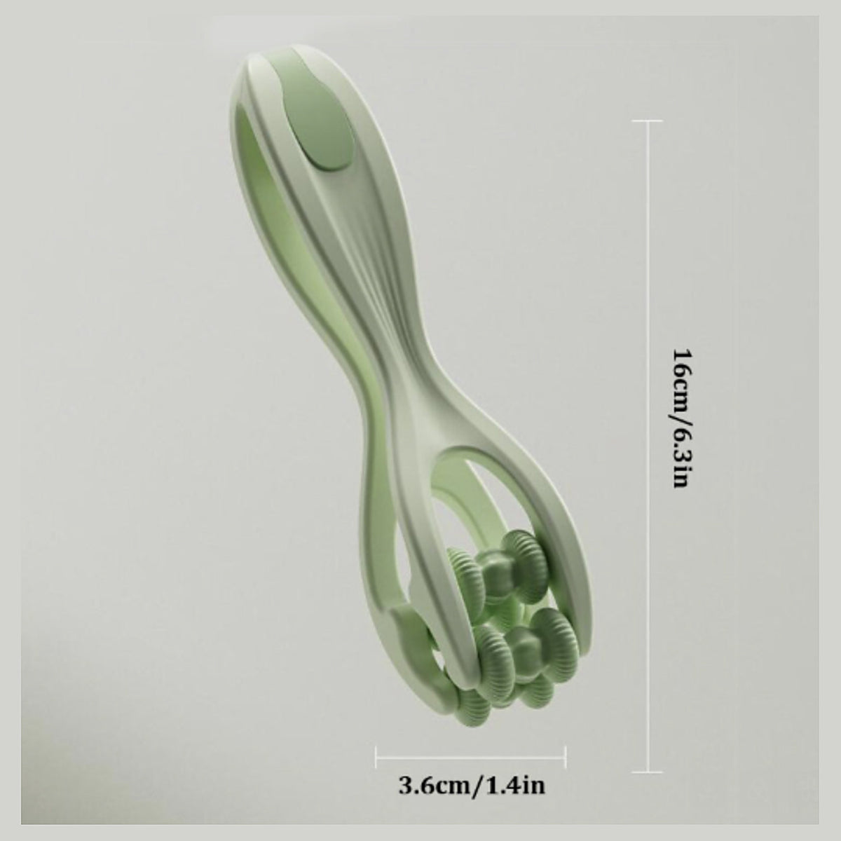 Finger Flow Massage-Roller mit Maßen: 16 cm Länge und 3,6 cm Breite