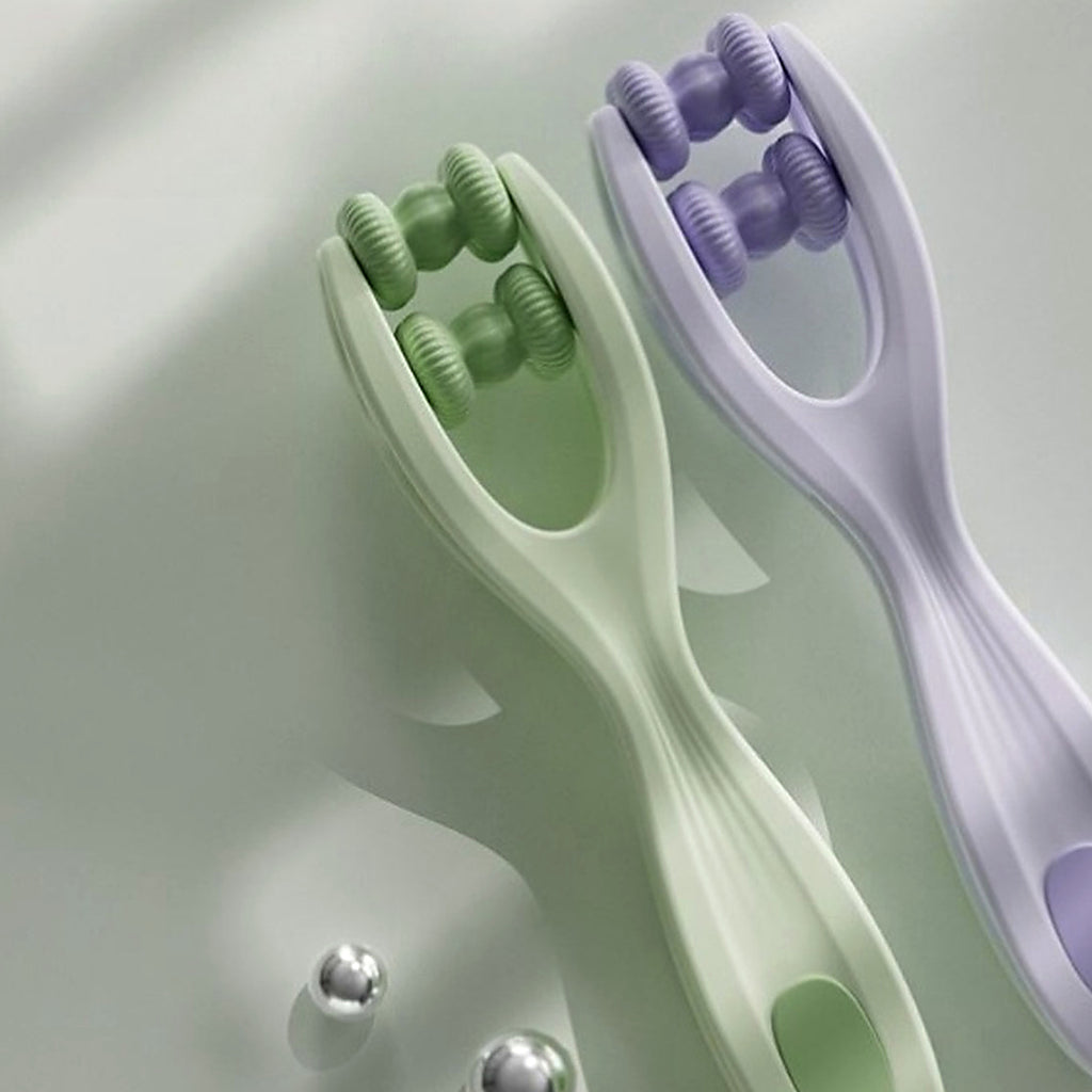 Finger Flow Massage-Roller Doppelpack – Salbei und Lavendel nebeneinander